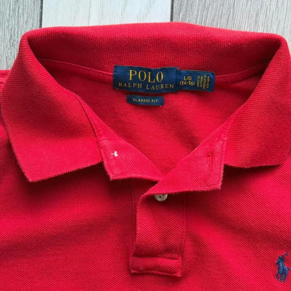 Ralph lauren red polo shirt